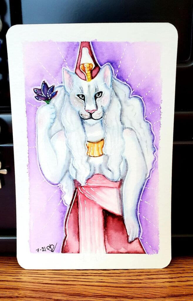 Bast-Mut, Lady of the Isheru, Postcard Bast-Mut, Lady of the Isheru, Postcard