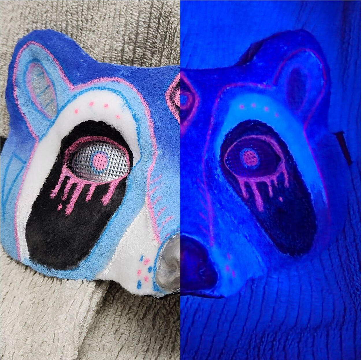 Raccoon Mask, UV
